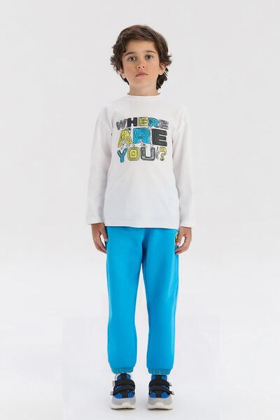 Nebbati Tricou alb pentru băiat