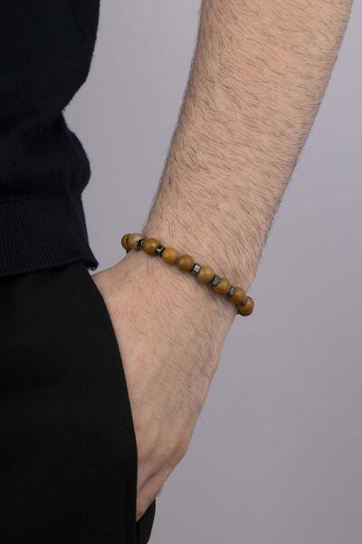 Gümüş Pazarım سوار من الحجر الطبيعي من نوع الهيماتيت والجاسب البني الفاتح