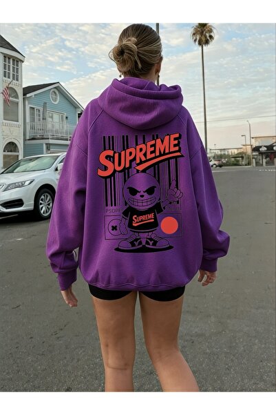 ArtYus Φούτερ Unisex Supremee Colorful Special με τύπωμα Cotton oversized με ...