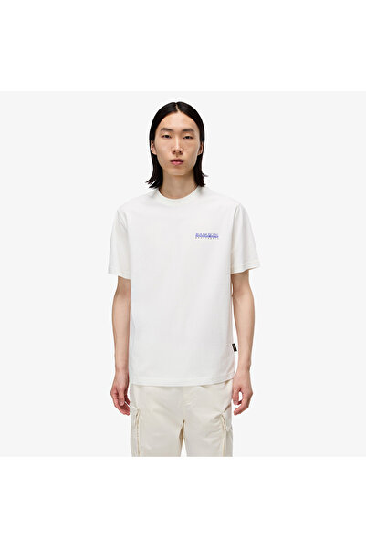 Napapijri S-Guide Erkek Beyaz T-Shirt