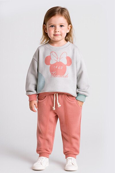 baby flamindo Printed 3-Thread Girl's Set