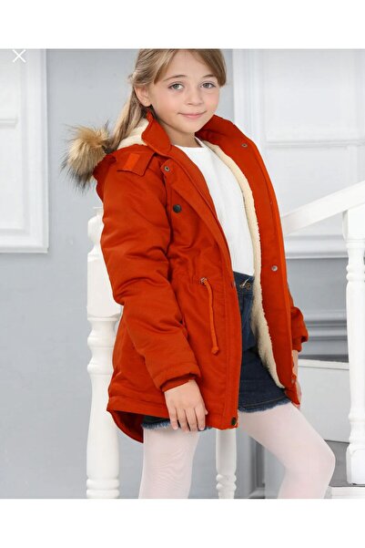 Asortix Детско водоустойчиво дълго палто с подвижна качулка и плюшена подплата