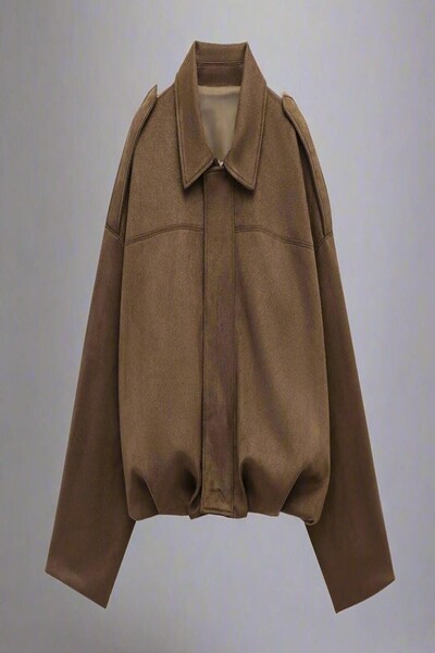 PRİFALDİ Suede Look Bomber Jacket