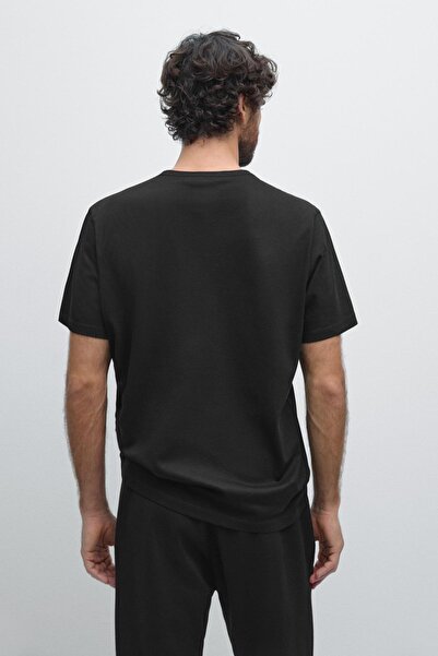 Massimo Dutti Bisiklet yaka regular fit t-shirt