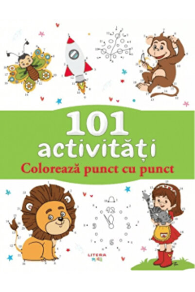 Litera 101 activități. Colorează cu puncte