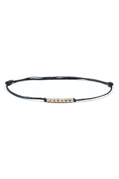 Velar Bracelets Bratara din Snur cu Bile din Aur 14K (Reglabila)