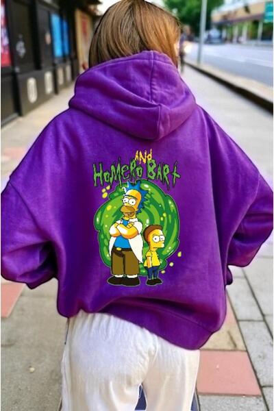 ArtYus سويت شيرت هوميرا بارت للجنسين مصنوع من القطن المطبوع حسب الطلب ذو مقاس كبير