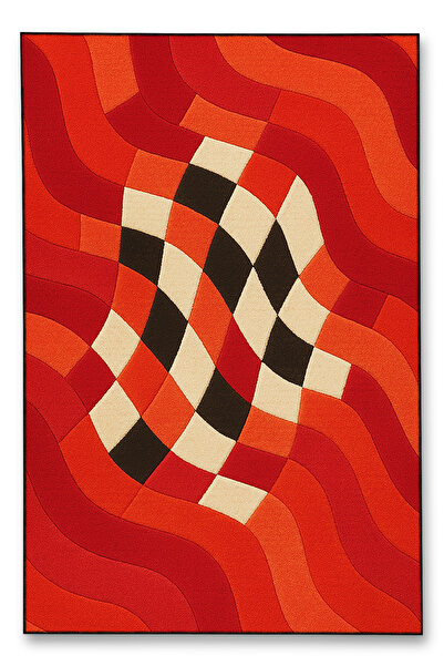 Rugs Modern Halı MOSSO Çiçek Motifli Desen Dokuma Taban Vintage Dekoratif Hal...