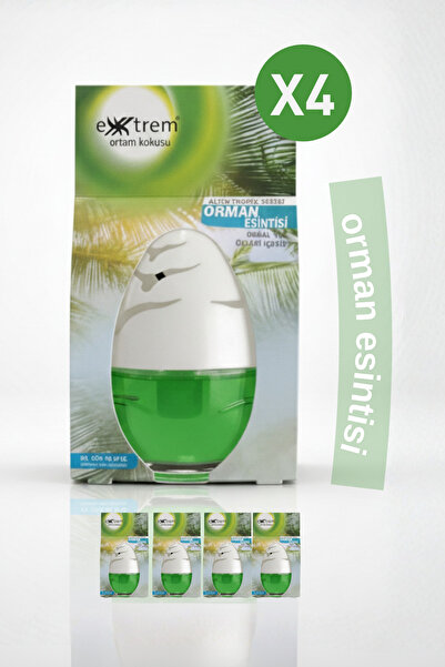 EXXTREM 4 Adet Orman Esintisi Ortam Kokusu | Küre Oda ve Araba Kokusu (4x100ml)
