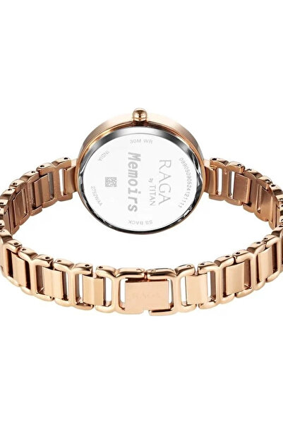 Titan ساعة نسائية أنالوج بمينا عنابي - 2752WM01