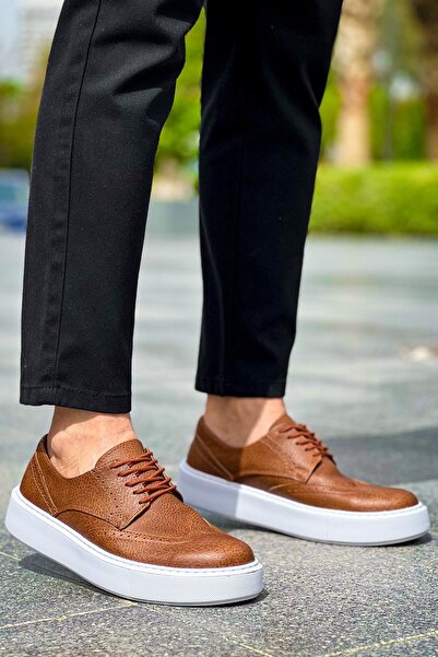 Zapatos حذاء CH149 Changer Over للرجال كلاسيكي يومي برباط من الجلد CBT - أسمر