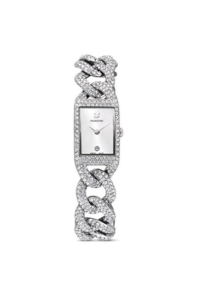 Swarovski Cocktail Kadın Saat İsviçre Üretimi, Tam pavé, Kristal bileklik, Gü...