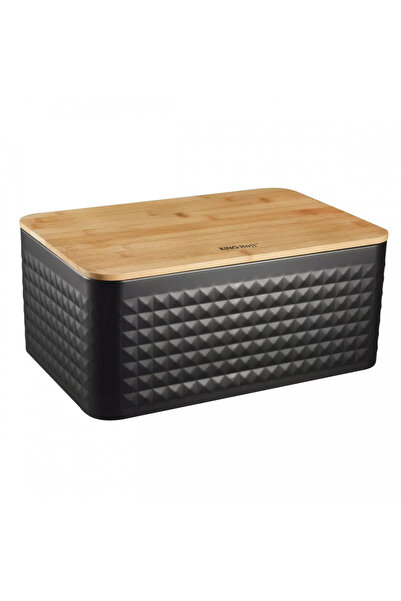 Other CUTIE DE PÂINE DIN OȚEL KINGHOFF KH-1713 CU PLACĂ DIN BAMBUS