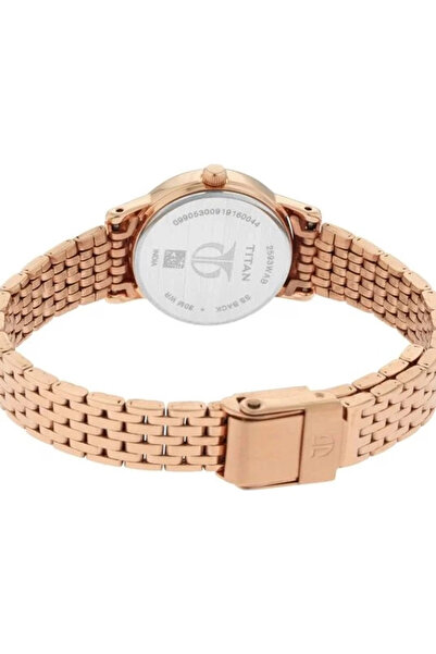 Titan Women's Analog Rose Gold Dial Watch - 2593WM02