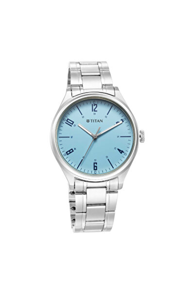 Titan Men's Analog Blue Dial Watch - 1802SM07