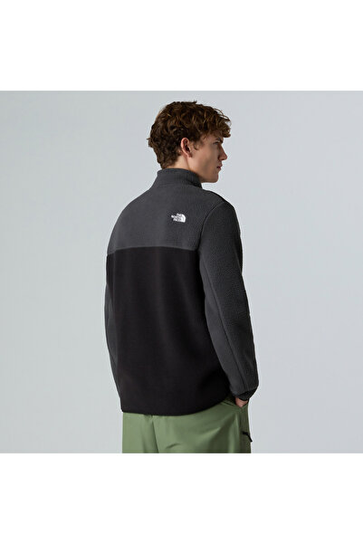 THE NORTH FACE Men's Yumiori Full Length Zippered Black Fleece Coat