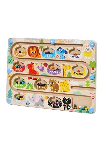 OEM Tablă educațională cu labirint magnetic pentru sortarea culorilor - Animale