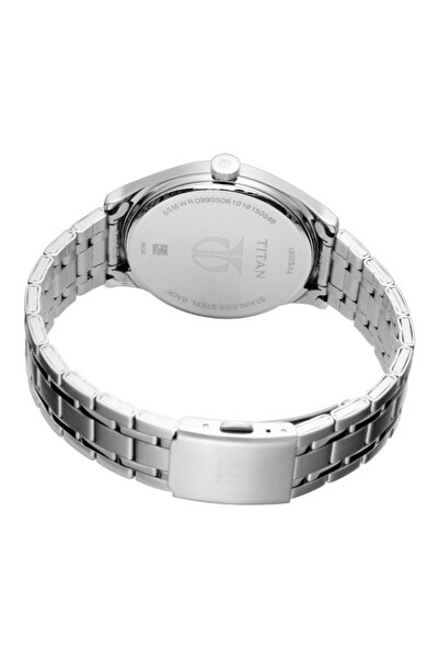 Titan Men's Analog White Dial Watch - 1802SM01