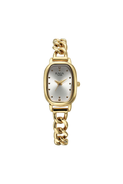 Titan Women's Analog Gold Dial Watch - 95309YM01