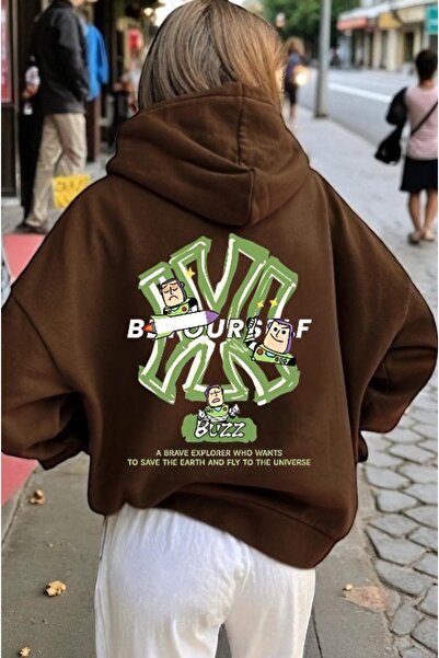 ArtYus Unisex Buzz NY Colorful Special cu imprimeu Cotton supradimensionat cu...