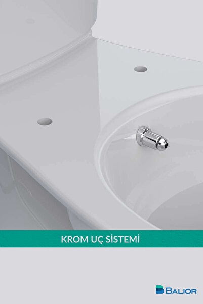 BALİOR Klozet Taharet Çubuk Ucu Krom Perlatör