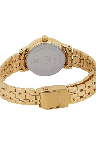 Titan Women's Analog Champagne Dial Watch - 2593YM01