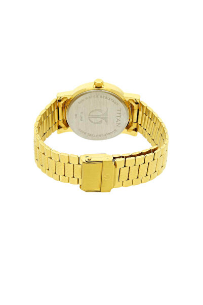 Titan Men's Analog Gold Dial Watch - 1712YM03