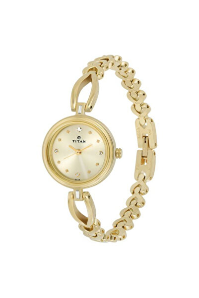 Titan Women's Analog Champagne Dial Watch - 2601YM02