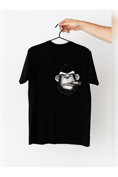 TİMİSİVA Tricou unisex supradimensionat CIGARETTES MONKEY B cu imprimeu Bumba...