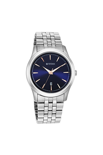 Titan Men's Analog Blue Dial Watch - 1823SM02