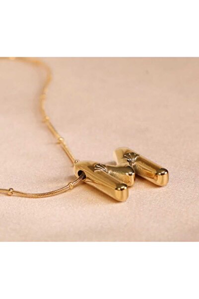 pure age Top Quality Embossed Balloon Letter Necklace