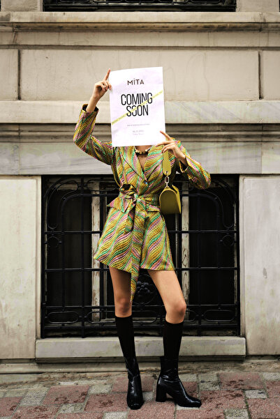 Mita Concept Brocade Jacket Dress