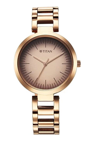 Titan Women's Analog Beige Dial Watch - 2480WM06