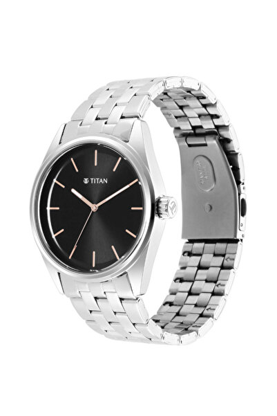 Titan Men's Analog Black Dial Watch - 1866SM01