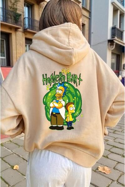 ArtYus سويت شيرت هوميرا بارت للجنسين مصنوع من القطن المطبوع حسب الطلب ذو مقاس كبير