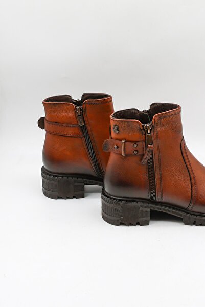 Venüs Kadın Hakiki Deri Klasik Bot 1950807K - Taba - 36