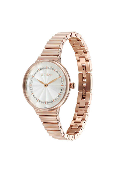 Titan Women's Analog Silver Dial Watch - 95245WM02
