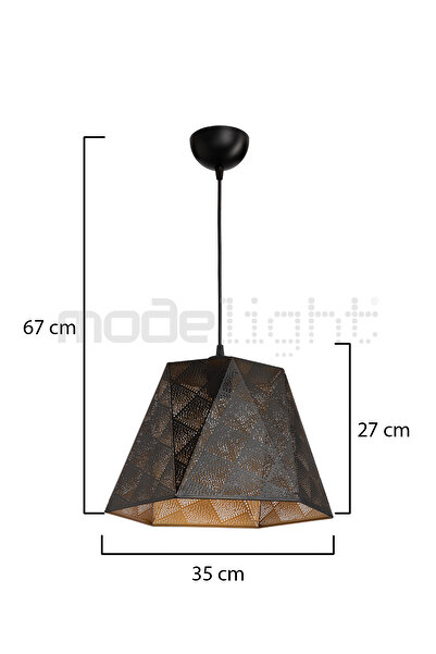 Modelight LAZER KESİM METAL TEKLİ SARKIT - SALON-OTURMA-ÇOCUK-YEMEK-YATAK ODASI-ANTRE-MUTFAK