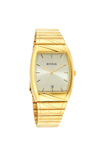 Titan Men's Analog Beige Dial Watch - 9315YM05