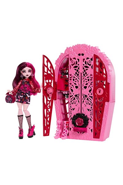 MONSTER HIGH Garden Mysteries Draculaura Reveal Closet & 19+ Tea Party Surprises Doll Set