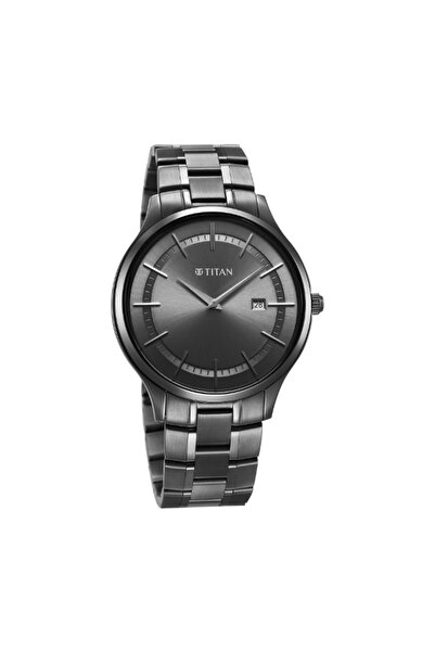 Titan Men's Analog Grey Dial Watch - 90142QM06