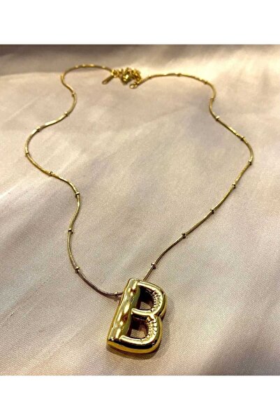 pure age Top Quality Embossed Balloon Letter Necklace