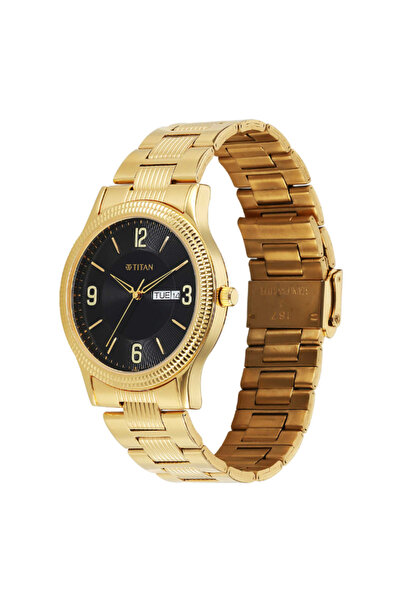 Titan Men's Analog Black Dial Watch - 1650YM10