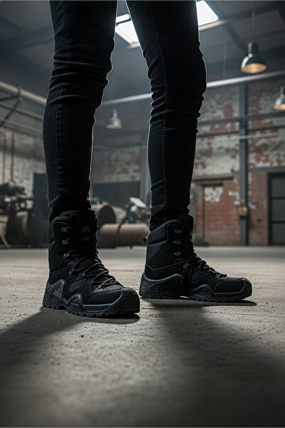 Deri De Luxe Ανδρικές μπότες πεζοπορίας εξωτερικού χώρου με φερμουάρ