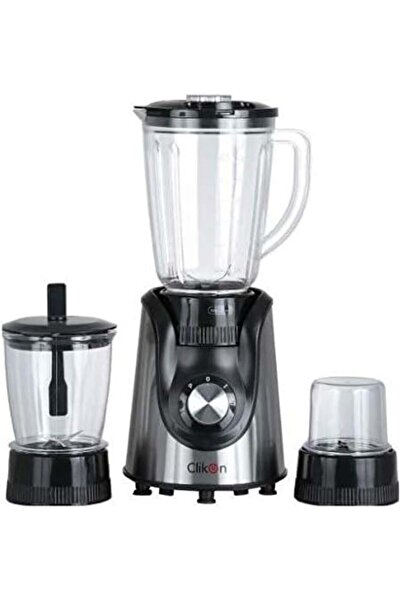 CLIKON خلاط كليك أون 3 في 1 سعة 1.5 لتر وقوة 600 واط CK2154 رمادي/أسود