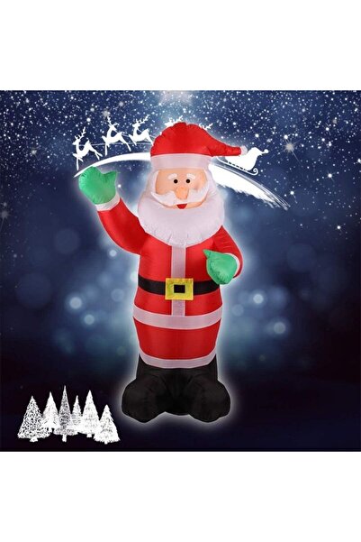 PROCART Inflatable Santa Claus figurine 240 cm, LED lighting, for indoor and outdoor use,