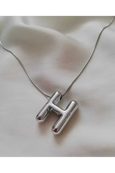 pure age Top Quality Embossed Balloon Letter Necklace