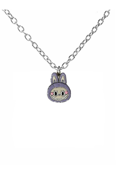 Yuchicly قلادة لابوبو اللطيفة ذات اللون الأرجواني للنساء والرجال - موديل حلو ...