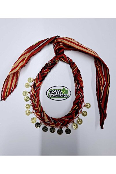 ASYA PAZARLAMA Чорноморська плетена ниткою ліра Бандана, шарф, хустка, шарф, стрічка для волосся, кешан, пуші