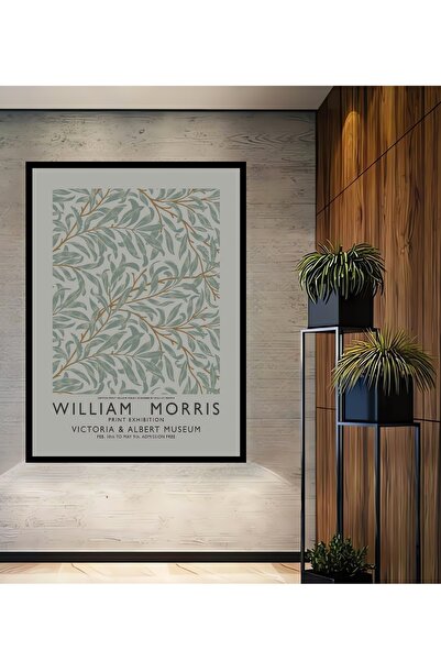 Teona Ahşap Tablou decorativ din lemn MDF cu aspect de ramă, cu model vegetal...